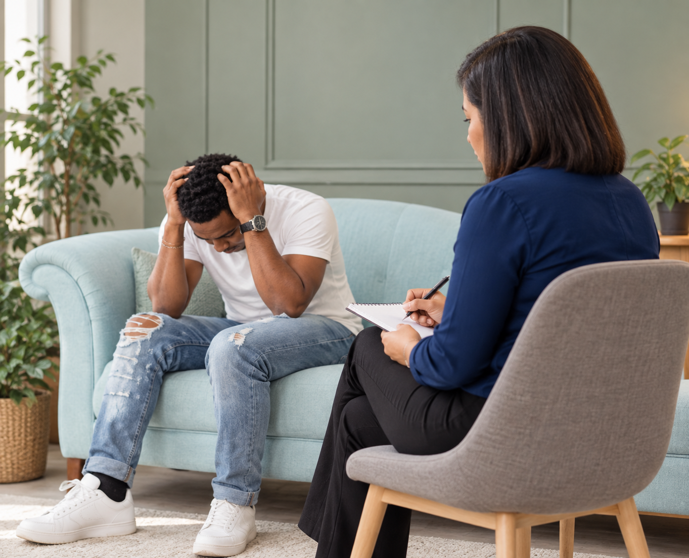 Psychologin im Beratungsgespräch